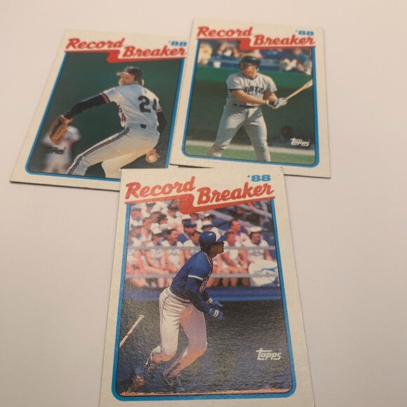 3ct 1989  88' Record Breaker Misc Trading Cards NRMT - Picture 1 of 2
